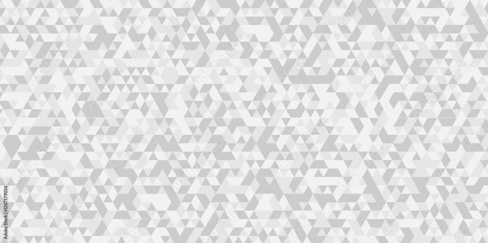 Poster vector gray polygon mosaic triangle overlap texture background. white and gray overlapping cube squa