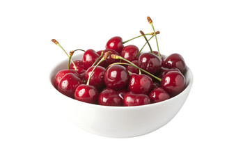 Sweet Red Cherries in a Bowl   Fresh Fruit