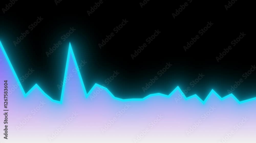 Poster growing bar graph with rising arrow, financial forecast graph, 3d render computer generated backgrou