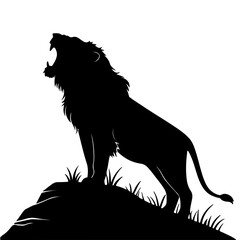 lion silhouette vector
