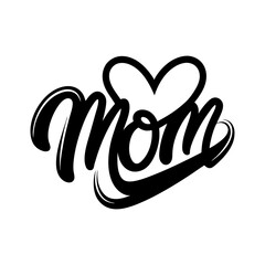 Typography design of Mom