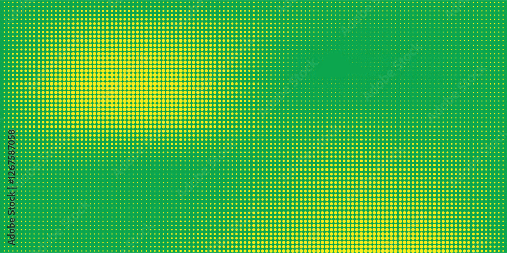 Aufkleber dots halftone yellow green color pattern gradient texture background.