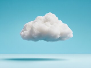 Cloud Computing Concept on Blue Background