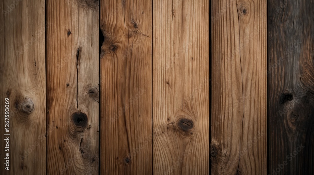 Poster wooden plank texture background with varied tones and natural patterns ideal for rustic themes and d