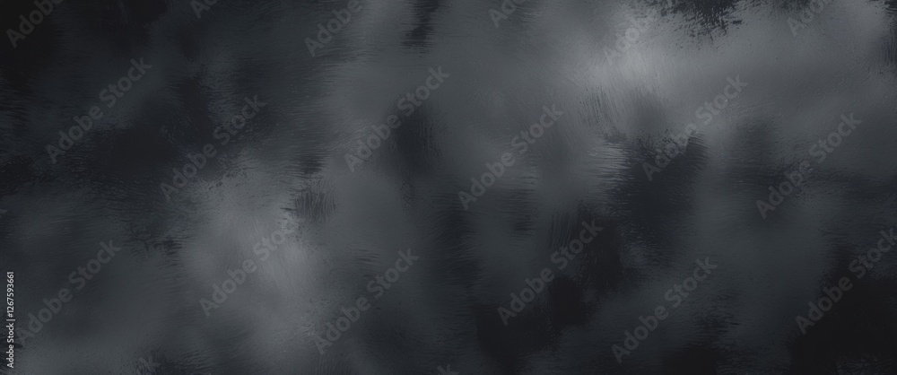Poster dark stormy sky reflected on water surface with textured clouds and ripples visible in the compositi