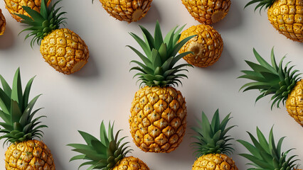 background with pineapples