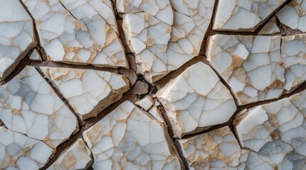 Cracked marble texture background with intricate patterns and earthy tones suitable for design and artistic applications.