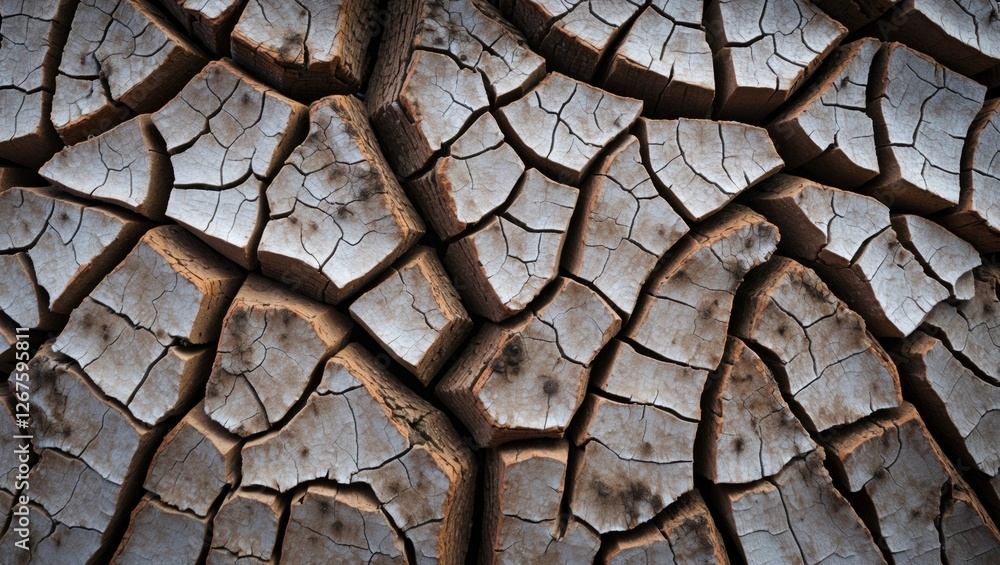 Aufkleber cracked tree bark textured background for nature themes and design projects showcasing natural eleme