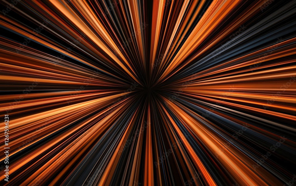 Poster dynamic abstract image showcasing vibrant lines radiating from a central point.