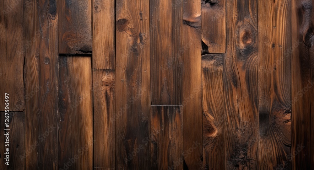 Aufkleber rustic wooden background with rich brown texture showcasing natural grain patterns ideal for design 