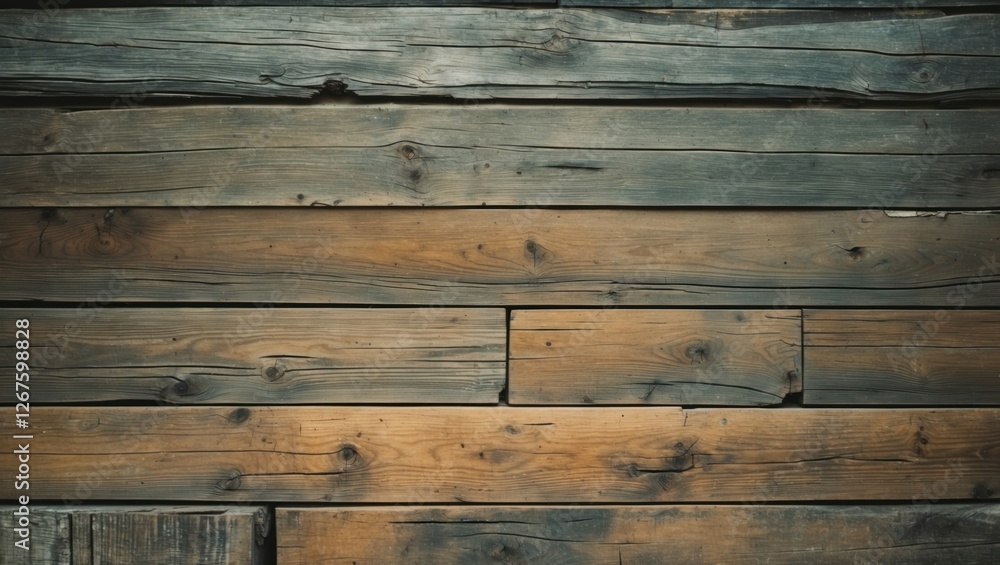 Poster textured wooden plank wall background showcasing an uneven and rustic pattern for use in design and 