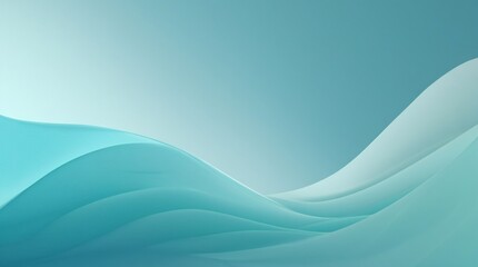 Icy Blue to Soft Teal Cool Gradient Background
