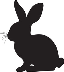 A cute bunny silhouette