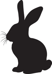 A cute bunny silhouette