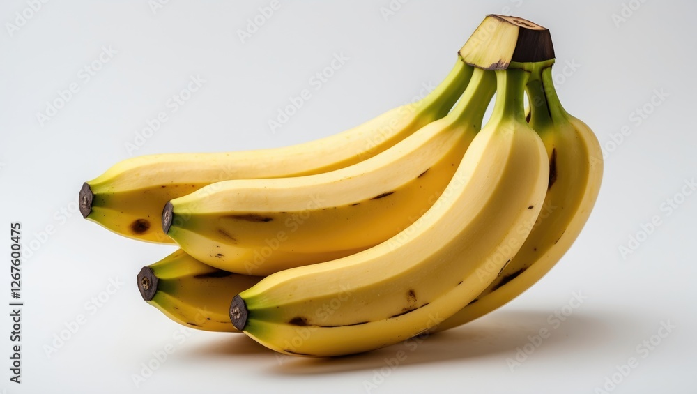 Aufkleber fresh bunch of bananas isolated on white background with space for text adding a touch of natural ap