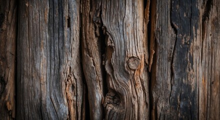 Textured wooden background showcasing the intricate patterns and weathered appearance of aged tree trunks for design and decor use.
