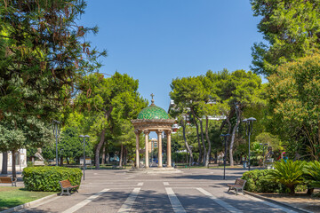 Giardini Pubblici Giuseppe Garibaldi, à Lecce, dans les Pouilles, Italie