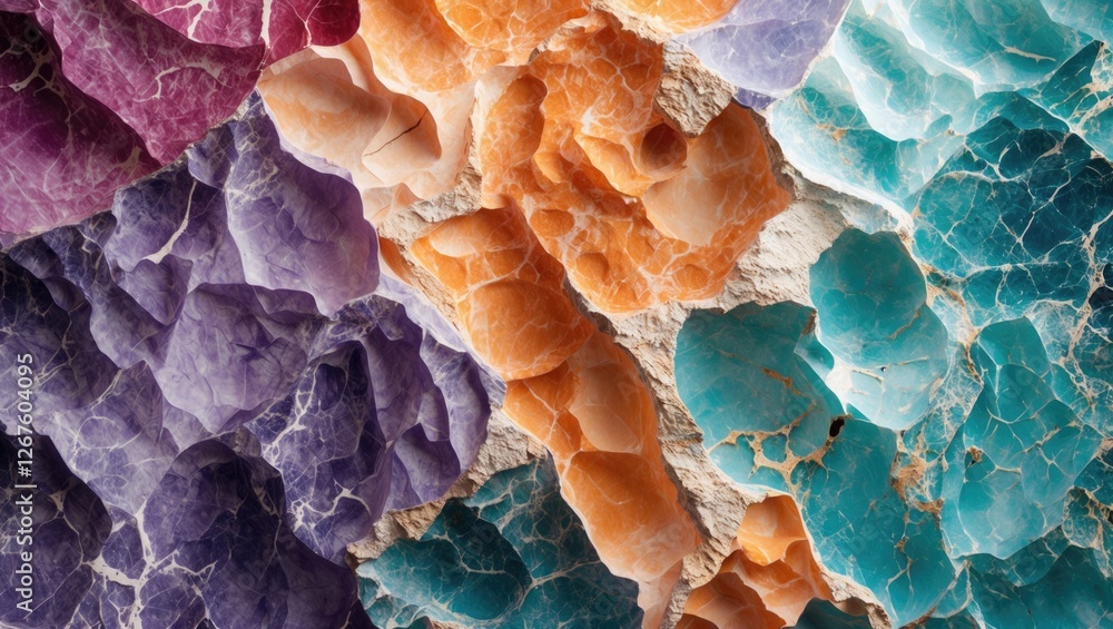 Poster vibrant marble texture background showcasing a blend of natural colors and unique patterns for desig