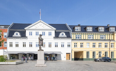 Fototapeta premium Walking in the streets of Silkeborg