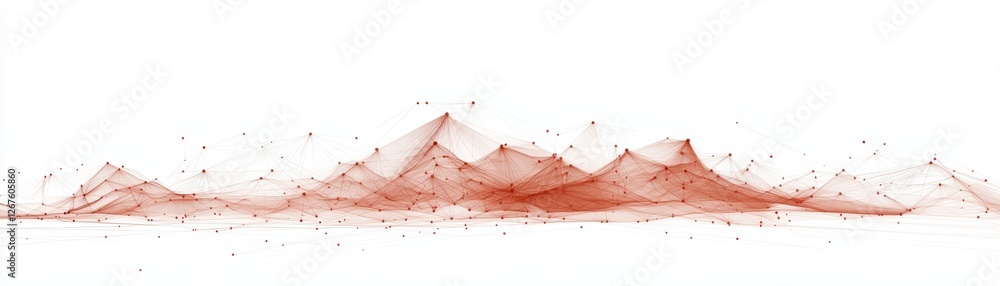 Aufkleber dynamic red and white abstract background with dotted line, ideal for modern design projects