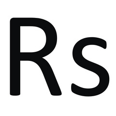 symbol money sign India vector icon