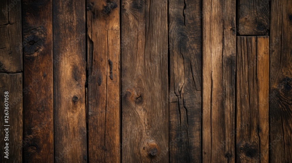 Poster rustic brown wood texture with natural grain and knots ideal for backgrounds and design projects sho