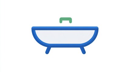 Simple graphic of a bathtub