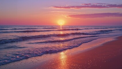 Fototapeta premium sunset on the beach