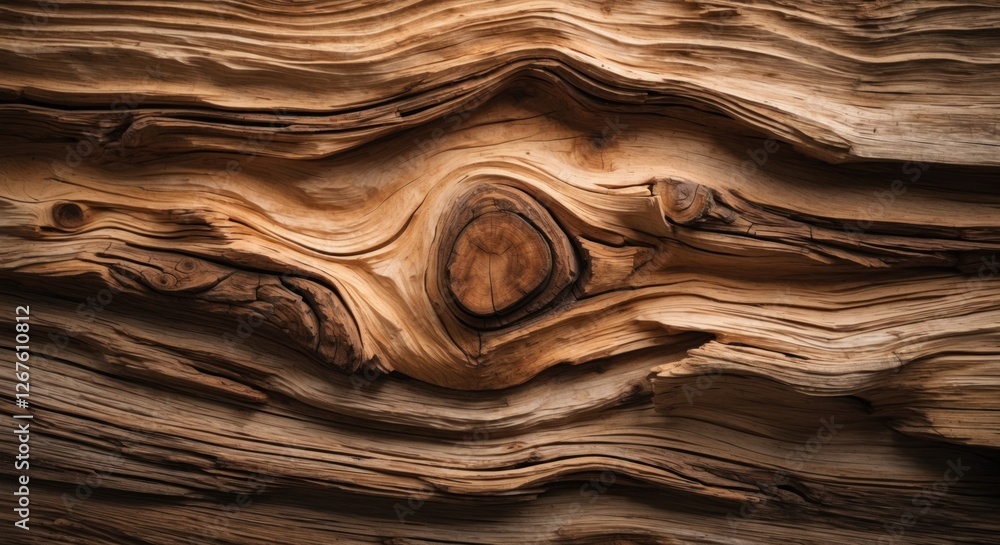 Aufkleber detailed close-up of natural wooden surface showcasing unique grain patterns and textures ideal for 