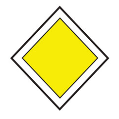 main road sign vector icon