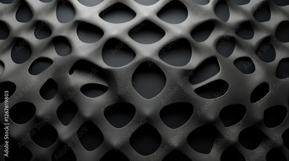 Poster textured black abstract background featuring a kevlar-like pattern showcasing depth and dimensionali