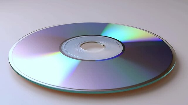 CD and DVD isolated on white background showing shiny digital storage discs