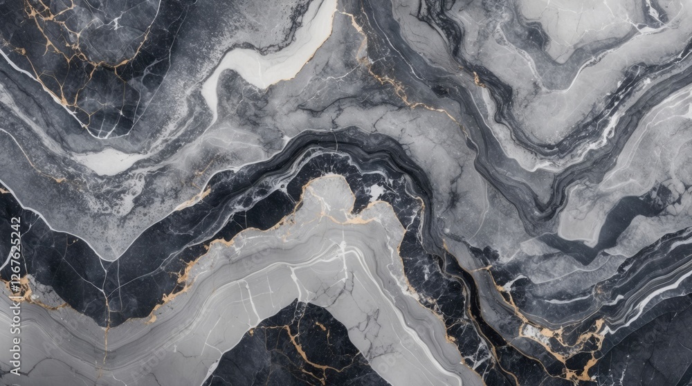 Poster elegant gray marble texture with abstract patterns ideal for upscale interior design and decor proje