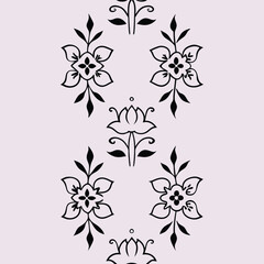  Elegant Floral Line Art Pattern Seamless Botanical Design