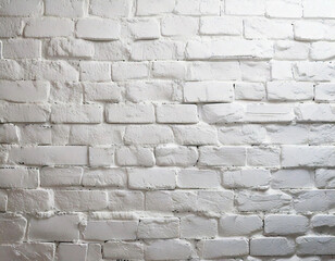 Textured White Brick Wall Background