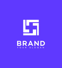 Modern Medical Logo Design Square Cross Healthcare Branding