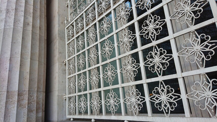 Decorative metal window grille design