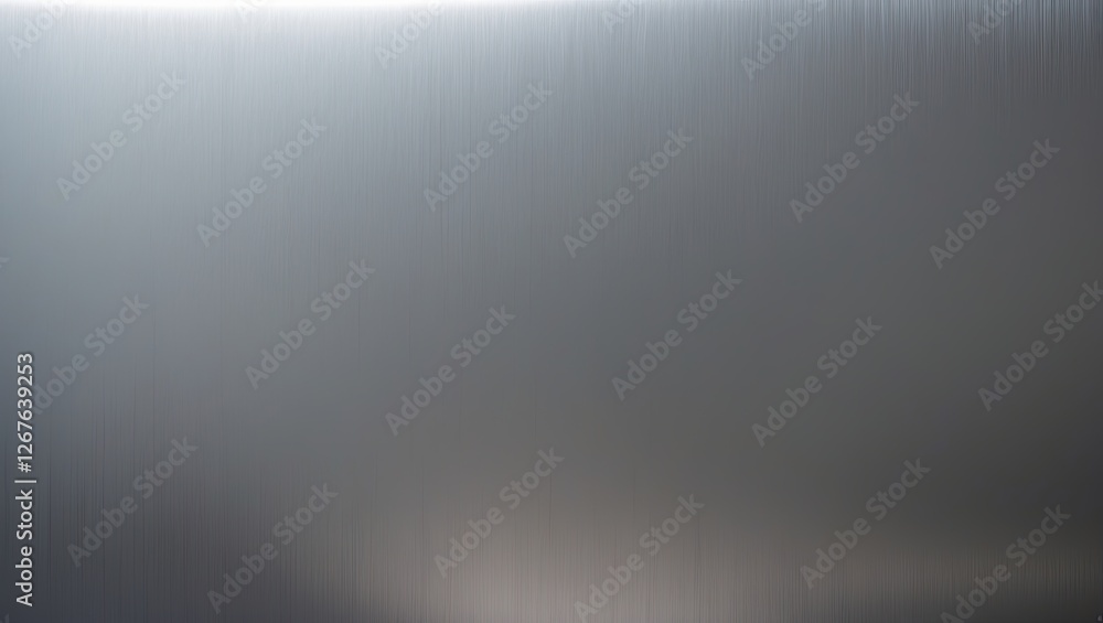 Poster abstract metallic surface with fine vertical grooves reflecting light, creating a moody atmosphere