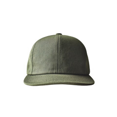 Olive Green Baseball Cap - Front View