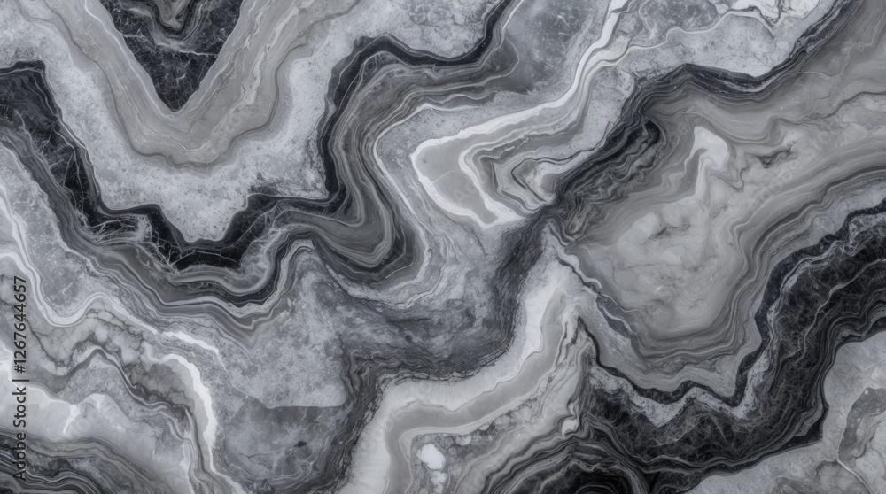 Poster Abstract gray marble texture background with intricate patterns suitable for use in modern interior design and architectural projects.