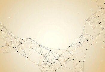 Interconnected Network of Lines and Nodes on Soft Gradient Background
