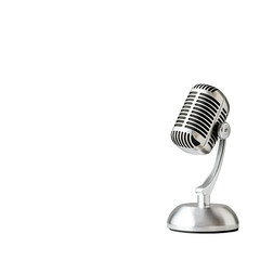Dynamic microphone stand studio setup image with transparent background professional environment close-up view sound quality concept