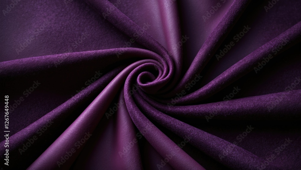 Poster dark purple suede fabric closeup showcasing velvet texture with a seamless design and soft feel of f