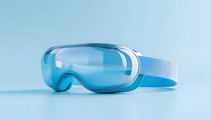 Blue Virtual Reality Headset Still Life