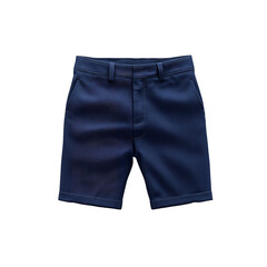 Men's Navy Blue Chino Shorts - Flat Lay Product Shot
