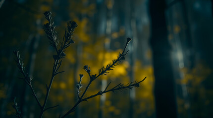 dry grass in the sunset