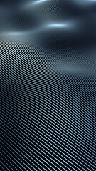 Glowing blue colored abstract wavy and curvy lines pattern copy space background. Vertical illustration.	

