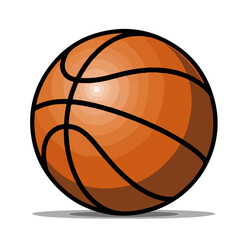 Fototapeta premium Basketball Icon Representing Sports Fitness Teamwork And Athletic Activities For School Events Competitions And Professional Basketball Games