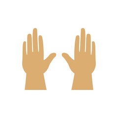 hand icon vector flat design template