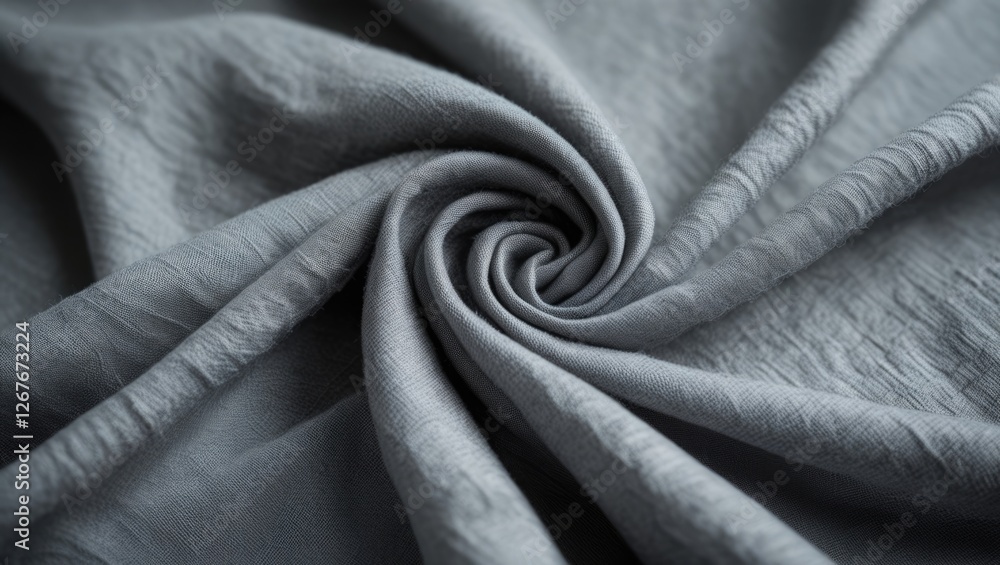 Poster elegant gray fabric texture with soft folds and smooth appearance suitable for backgrounds, product 